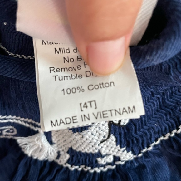 Navy Blue Kids dress - Picture 3 of 3